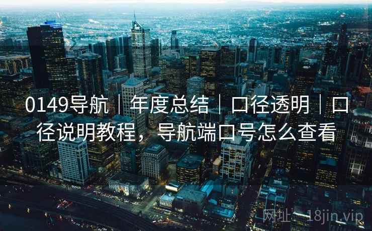 0149导航|年度总结|口径透明|口径说明教程,导航端口号怎么查看 0149导航|年度总结|口径透明|口径说明教程,导航端口号怎么查看